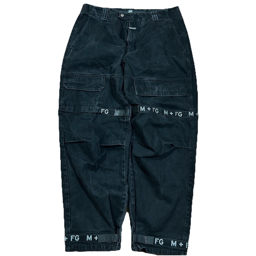 Vintage Marithe Francois Girbaud Jeans Mens 40x32 Black Baggy Shuttle Tape Y2K